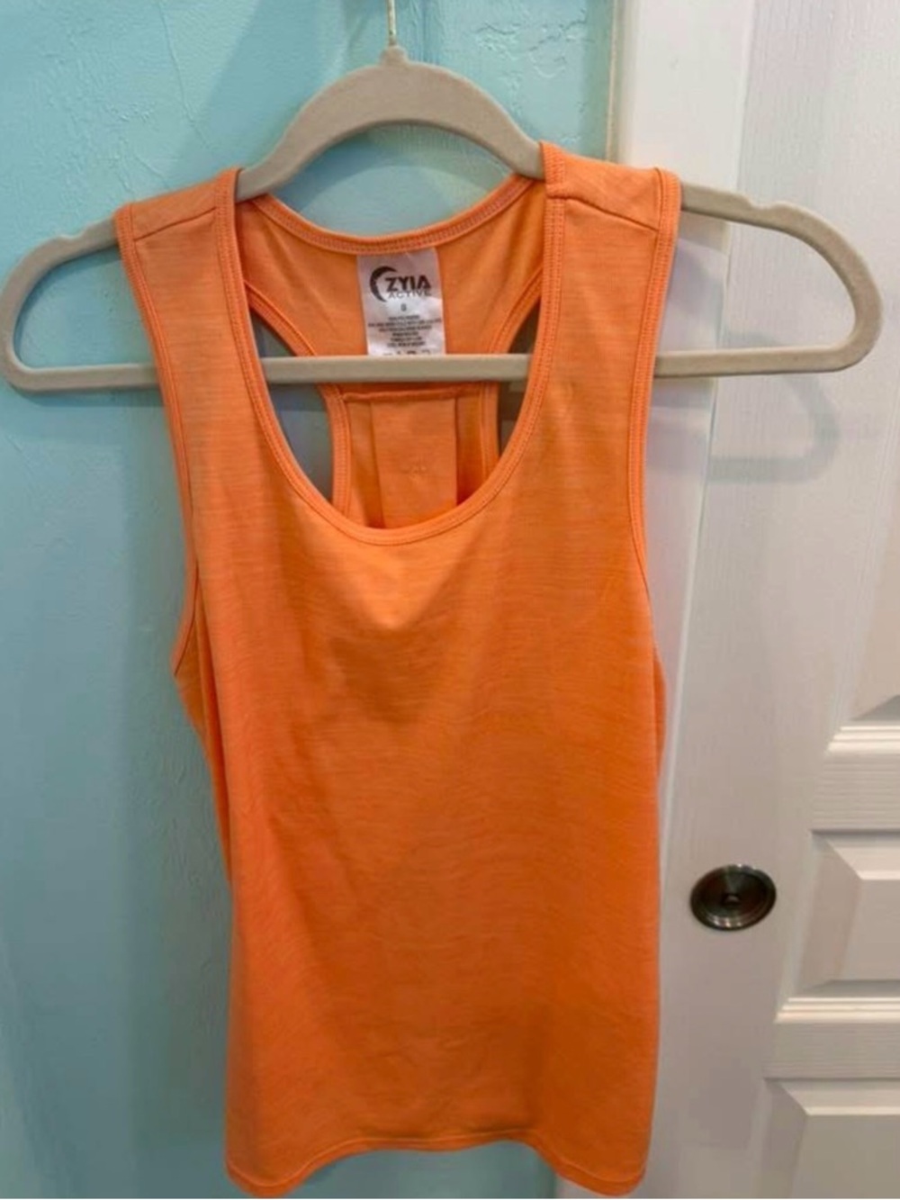 ZYIA Orange Racerback Tank Top